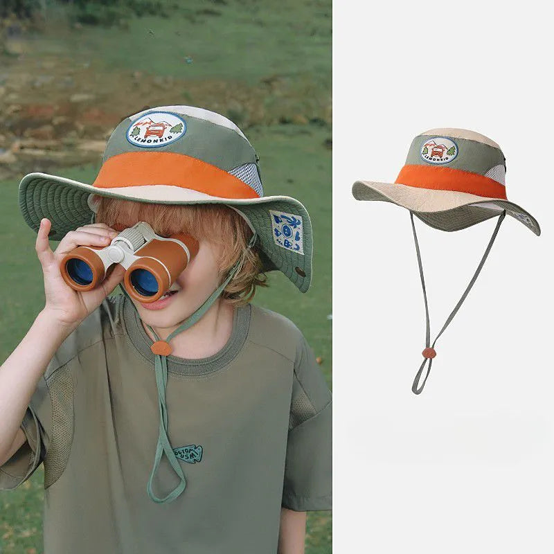 LittleNavigator - Sombrero tipo pescador con protección solar para niños de Pocokids