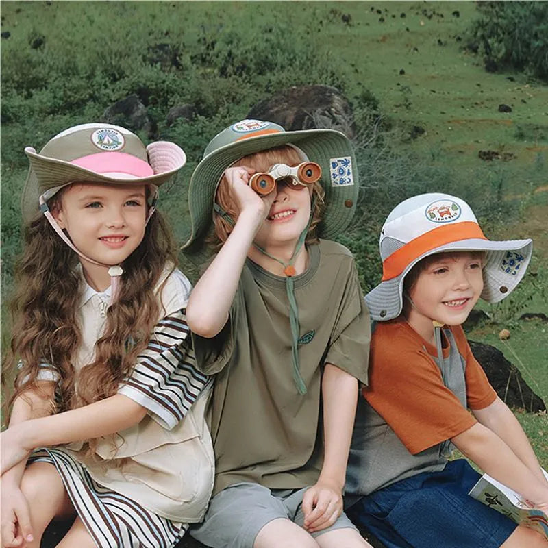 LittleNavigator - Sombrero tipo pescador con protección solar para niños de Pocokids