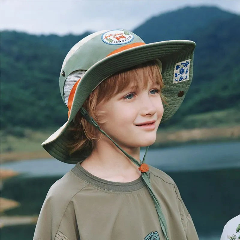 LittleNavigator - Sombrero tipo pescador con protección solar para niños de Pocokids