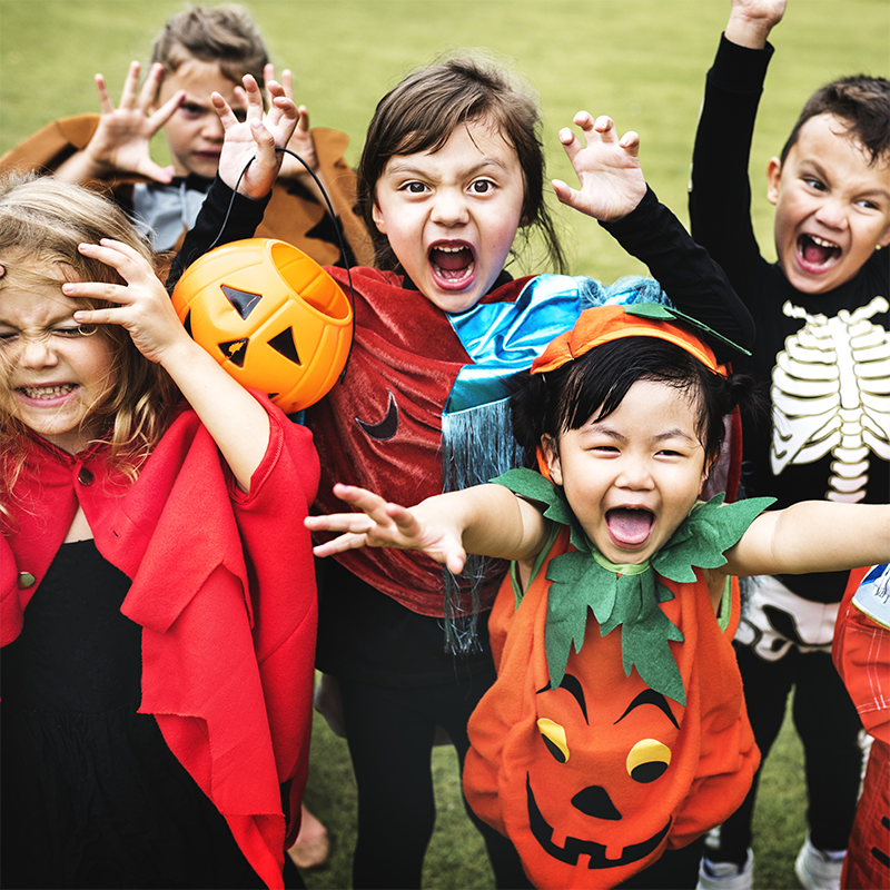 Pocokids accompanies you and your children through every horror adventure on Hallowee
