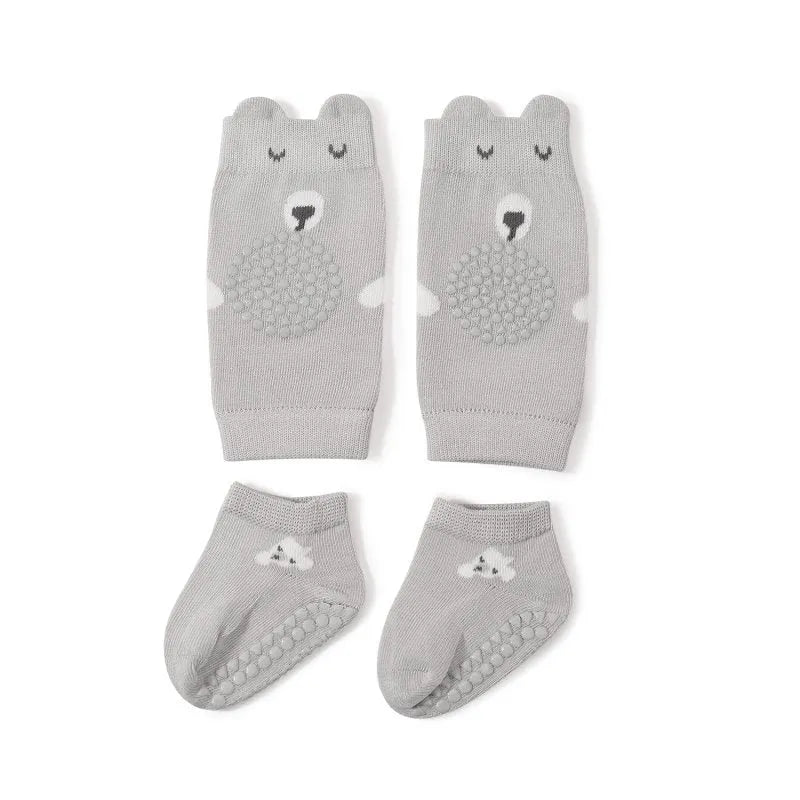 ComfyCubs - Non-slip Baby Socks & Knee Pad Set - Pocokids