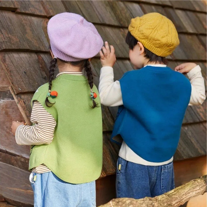 Children's Spring & Autumn Warm Vests - FluffyPuff-Pocokids