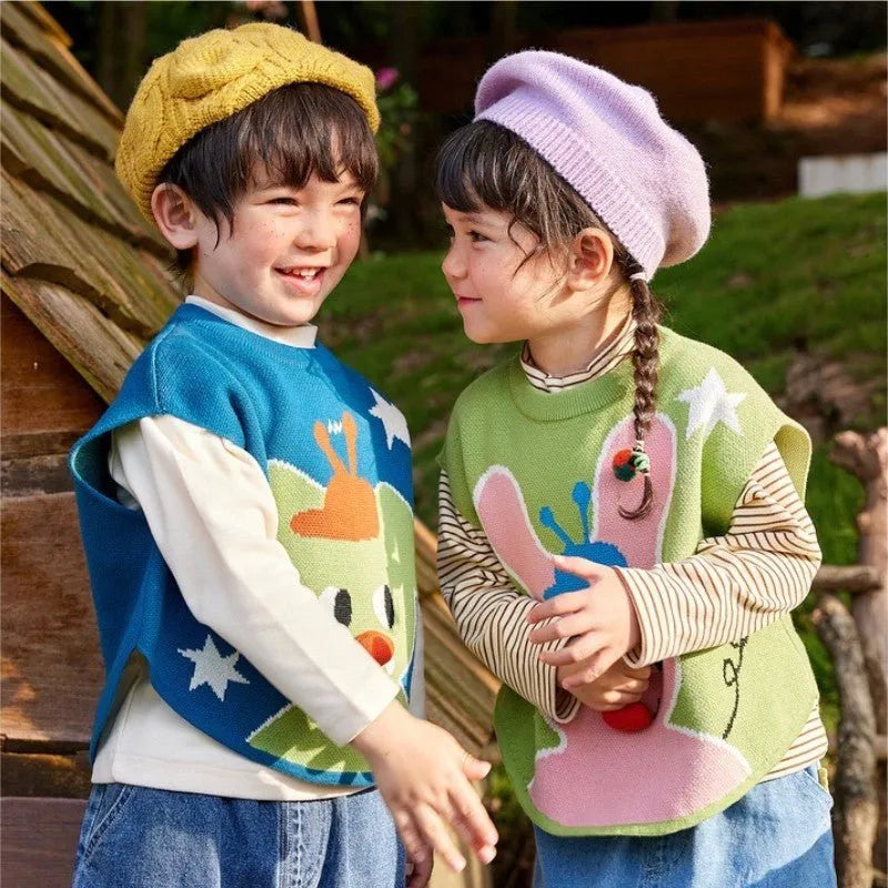 Children's Spring & Autumn Warm Vests - FluffyPuff-Pocokids