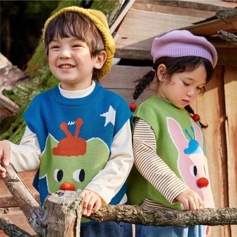 Children's Spring & Autumn Warm Vests - FluffyPuff-Pocokids