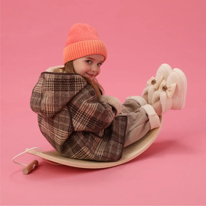 A Wooden Balance Board - Poco Waldorf Play-Pocokids