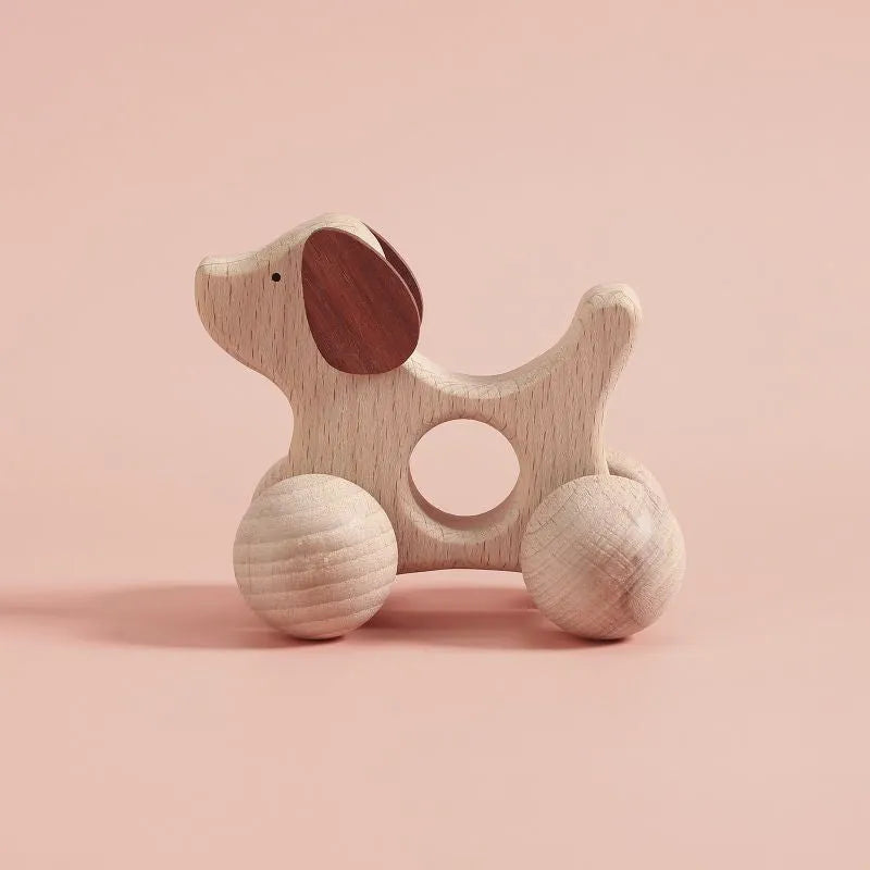 A Pair Of Puppies And Ponies - Poco Wooden Toy-Pocokids