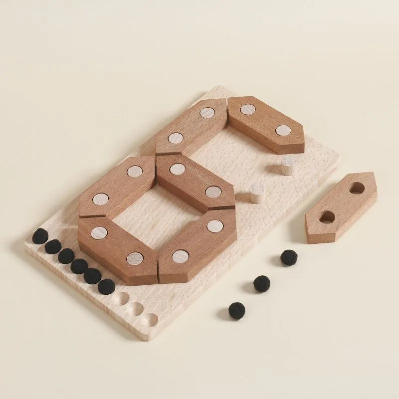 A Number Puzzle Set - Poco Wooden Toy-Pocokids
