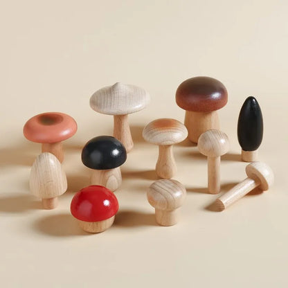 A Mushroom Family - Poco Wooden Toy-Pocokids