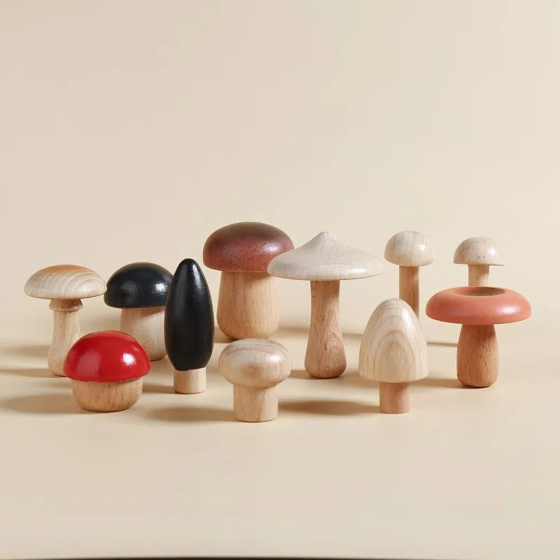 A Mushroom Family - Poco Wooden Toy-Pocokids