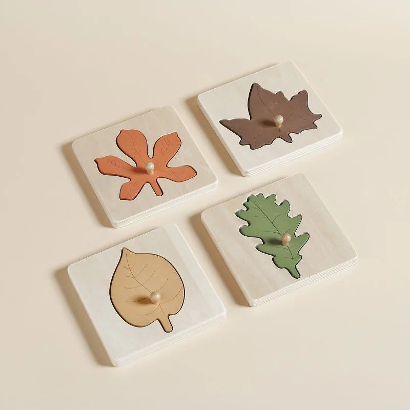 One Leaf Puzzle Set - Poco Wooden Toy-Pocokids