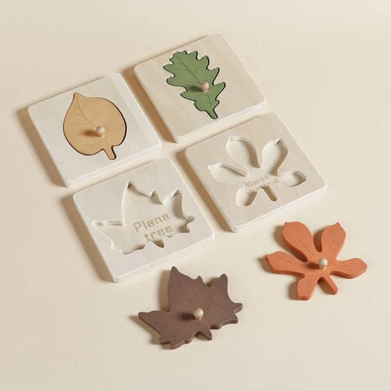 One Leaf Puzzle Set - Poco Wooden Toy-Pocokids