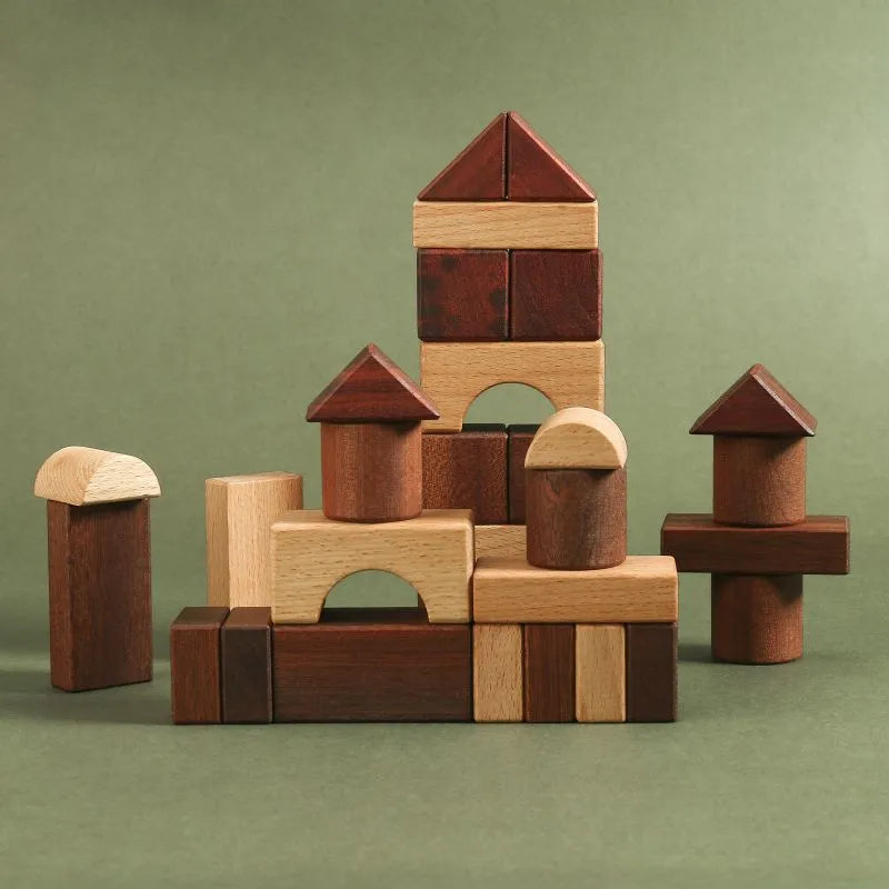A Wooden Building Blocks Set - Poco Wooden Toy-Pocokids