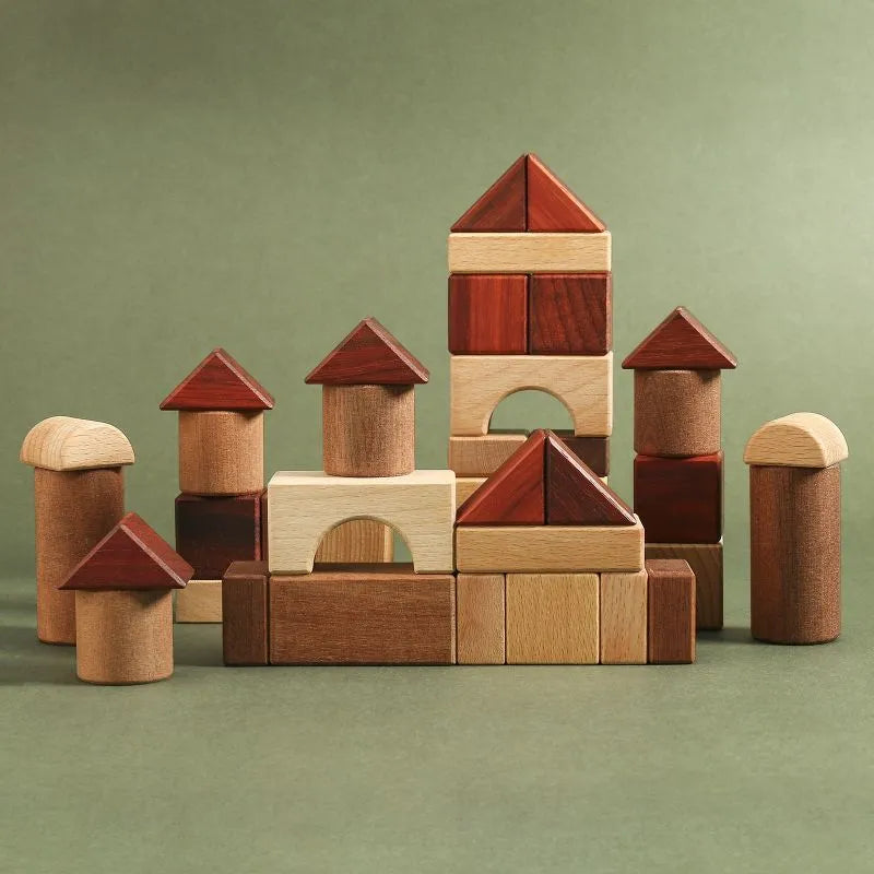 A Wooden Building Blocks Set - Poco Wooden Toy-Pocokids