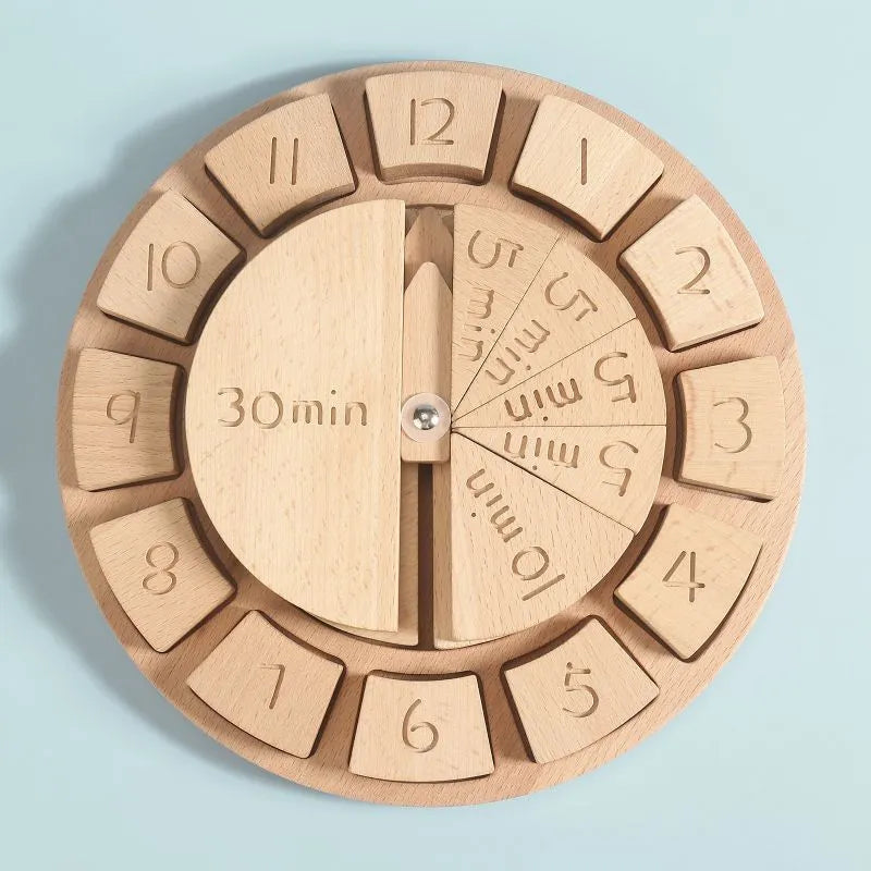 A Wooden Clock - Poco Wooden Toy-Pocokids