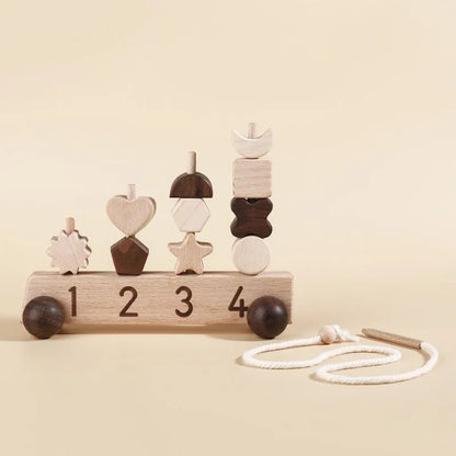 A Cognitive Function Happy Car - Poco Wooden Toys-Pocokids